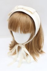 画像1: Melody BasKet / ヴィクトリアンドールヘッドドレス  アイボリー I-26-09-02-119-LO-AC-SA-ZI (1)