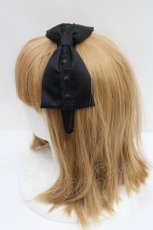 画像3: LOLITAその他(お買取対象外) / リボンカチューシャ  黒 I-26-09-02-122-LO-AC-SA-ZI (3)