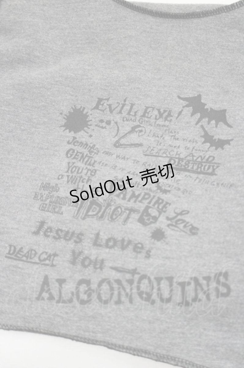 画像5: ALGONQUINS / ねこみみマフラーハット  グレーＸ黒 I-26-09-02-125-AL-AC-SA-ZI (5)