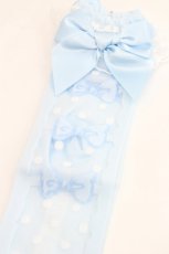 画像3: Angelic Pretty / プリマRibbonクルー丈ソックス  サックス I-26-09-02-134-AP-ZA-TE-ZI (3)