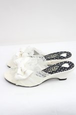 画像2: DearMyLove / エナメルリボンレースパンプス 25.5CM 白 I-26-09-02-139-GO-SH-SA-ZI (2)
