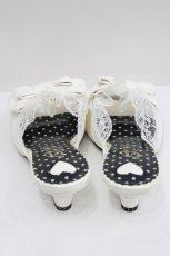 画像3: DearMyLove / エナメルリボンレースパンプス 25.5CM 白 I-26-09-02-139-GO-SH-SA-ZI (3)