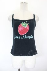 画像1: Jane Marple / いちごプリントキャミソール M 黒 I-26-09-04-001-JM-TO-TE-ZI (1)