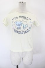 画像1: pom ponette / ミントくんプリントTシャツ  クリーム I-26-09-04-004-LO-TO-TE-ZI (1)