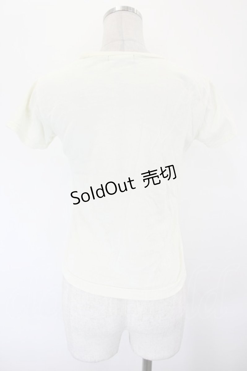 画像2: pom ponette / ミントくんプリントTシャツ  クリーム I-26-09-04-004-LO-TO-TE-ZI (2)