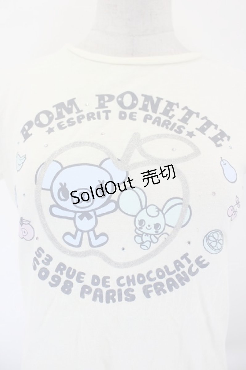 画像3: pom ponette / ミントくんプリントTシャツ  クリーム I-26-09-04-004-LO-TO-TE-ZI (3)