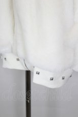 画像3: MA*RS / クロス刺繍ファーブルゾンブルゾン F ホワイト I-26-09-04-051-GO-CO-TE-ZI (3)
