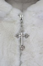 画像4: MA*RS / クロス刺繍ファーブルゾンブルゾン F ホワイト I-26-09-04-051-GO-CO-TE-ZI (4)
