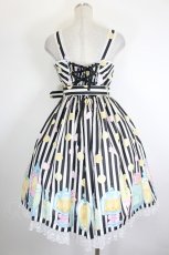 画像2: Angelic Pretty / Delicious Lemonadeジャンパースカート  黒 I-26-09-04-063-AP-OP-TE-ZI (2)
