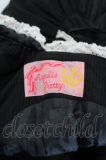 画像4: Angelic Pretty / トーションレース使い編み上げワンピース  黒×白 I-26-09-04-064-AP-OP-TE-ZI (4)