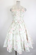 画像1: metamorphose / シャーロットティアードジャンパースカート 1 グリーン系 I-26-09-04-067-ME-OP-TE-ZI (1)