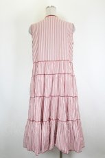 画像3: PINK HOUSE / ストライプノースリーブチュニックブラウス  赤Ｘ白 I-26-09-04-084-LO-OP-SA-ZI (3)
