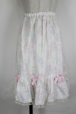 画像1: Nile Perch / ツインベアリボンギンガムスカート  ピンク I-26-09-04-090-LO-SK-TE-ZI (1)