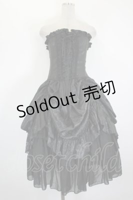Preview of Bustle Corset Dress[Rose Jacquard]  ブラック
