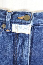 画像2: INGEBORG / ロゴワッペンデニムスカート  青デニム I-26-09-04-107-LO-SK-SA-ZI (2)