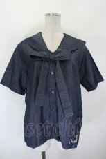 画像1: MILK / Sailorブラウス  インディゴ I-26-09-04-013-ML-BL-SA-ZI (1)