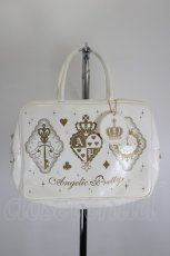 画像1: Angelic Pretty / クラウントランプレッスンバッグ  白 I-26-09-04-121-AP-BG-TE-ZI (1)