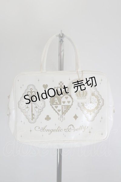 Angelic Pretty / クラウントランプレッスンバッグ 白 I-26-09-04-121