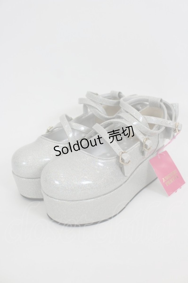 画像1: Angelic Pretty / Dreamy Twinkleシューズ M シルバー I-26-09-04-140-AP-SH-TE-ZI (1)