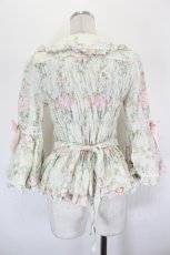 画像2: metamorphose / シャーロット丸襟姫袖ブラウス 1 グリーン系 I-26-09-04-017-ME-BL-TE-ZI (2)