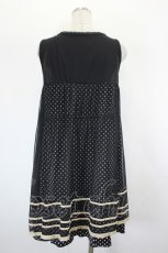 画像2: axes femme / チュールレイヤードドットチュニック M 黒 I-26-09-04-018-AX-TO-TE-ZI (2)