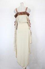 画像2: Ozz oneste / 和柄デザイン切替オフショル着物袖カーディガン  アイボリー I-26-09-04-024-OO-TO-SA-ZI (2)