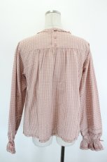 画像2: PINK HOUSE / フリル使いブラウス  ピンクチェック I-26-09-06-030-LO-TO-SA-ZI (2)