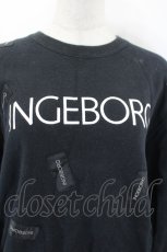 画像4: INGEBORG / ワッペントレーナー  ブラック I-26-09-06-041-LO-TO-SA-ZI (4)