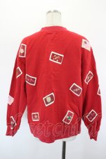 画像2: PINK HOUSE / ワッペン散りばめトレーナー  レッド I-26-09-06-042-LO-TO-SA-ZI (2)