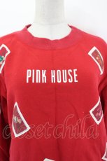 画像4: PINK HOUSE / ワッペン散りばめトレーナー  レッド I-26-09-06-042-LO-TO-SA-ZI (4)