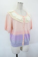画像4: PINK HOUSE / 空モチーフカーディガン  ピンクＸパープル I-26-09-06-046-LO-TO-SA-ZI (4)