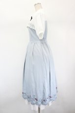 画像2: axes femme POETIQUE / ティーパーティー刺繍ワンピース  サックス I-26-09-06-064-AX-OP-SA-ZI (2)