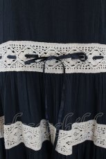 画像6: axes femme / レースはしごキャミワンピース  黒Ｘブラウン I-26-09-06-069-AX-OP-SA-ZI (6)