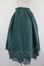 画像2: axes femme POETIQUE / スカラップカケルカットワークスカート  グリーン I-26-09-06-087-AX-SK-SA-ZI (2)