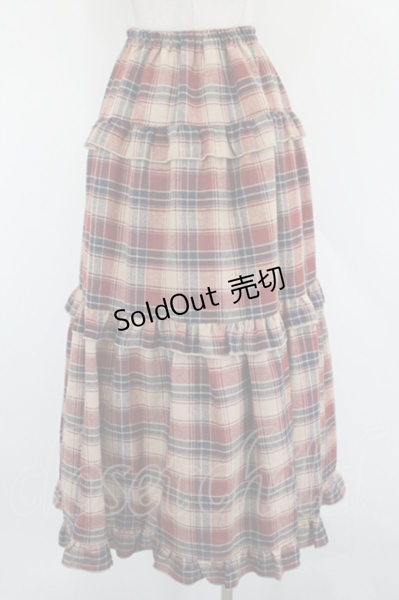 画像3: PINK HOUSE / 2025AUTUMN SET【チェックスカート単体】  ブラウンＸ赤 I-26-09-06-105-LO-SK-SA-ZI (3)