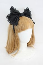 画像3: Angelic Pretty / ハートレースリボンカチューシャ  黒 I-26-09-06-119-AP-AC-SA-ZI (3)