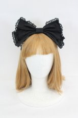 画像4: Angelic Pretty / ハートレースリボンカチューシャ  黒 I-26-09-06-119-AP-AC-SA-ZI (4)