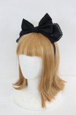画像1: Angelic Pretty / スターリボンカチューシャ  黒 I-26-09-06-121-AP-AC-SA-ZI (1)
