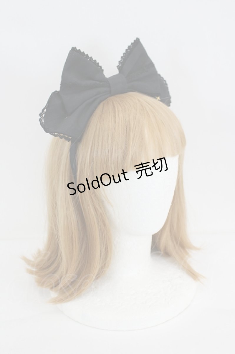 画像3: Angelic Pretty / スターリボンカチューシャ  黒 I-26-09-06-121-AP-AC-SA-ZI (3)