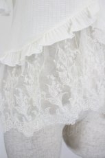 画像5: axes femme / すずらん刺繍裾レースボレロ M オフ I-26-09-06-013-AX-TO-TE-ZI (5)