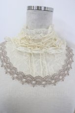 画像4: axes femme / レースフリルタートルカットソー  生成り I-26-09-06-020-AX-TO-SA-ZI (4)