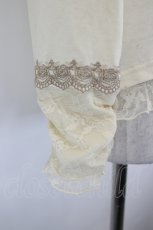 画像5: axes femme / レースフリルタートルカットソー  生成り I-26-09-06-020-AX-TO-SA-ZI (5)