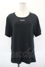 画像1: PINK HOUSE / ロゴ半袖カットソー  黒Ｘ白 I-26-09-08-033-LO-TO-SA-ZI (1)
