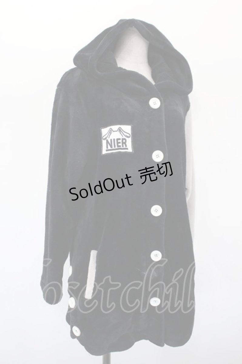 画像3: NieR Clothing / ボアジャケット  黒 I-26-09-08-038-PU-JA-SA-ZI (3)