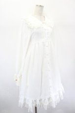 画像4: MOMOKO HOUSE / 薔薇レースワンピース  白 I-26-09-08-046-LO-OP-TE-ZI (4)