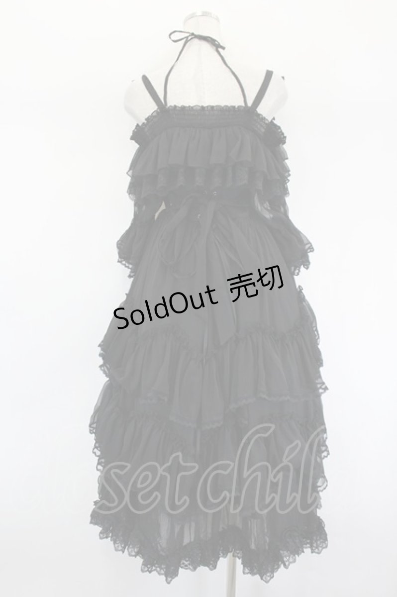 画像3: Hoshibako Works / ベルサウンド・アンコール　フロントクロスワンピース M 黒 I-26-09-08-051-LO-OP-TE-ZI (3)