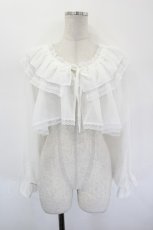 画像1: axes femme POETIQUE / ２ＷＡＹオフショルボレロ M 白 I-26-09-08-007-AX-TO-TE-ZI (1)