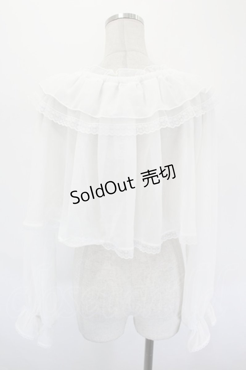 画像2: axes femme POETIQUE / ２ＷＡＹオフショルボレロ M 白 I-26-09-08-007-AX-TO-TE-ZI (2)