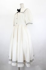 画像3: m petit by misako / リボン付セーラーワンピース L アイボリー I-26-09-08-057-LO-OP-TE-ZI (3)