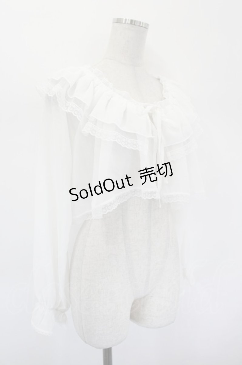 画像3: axes femme POETIQUE / ２ＷＡＹオフショルボレロ M 白 I-26-09-08-007-AX-TO-TE-ZI (3)